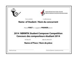 2012 Student Composer Certificates_first place_bilingual_Province_NB